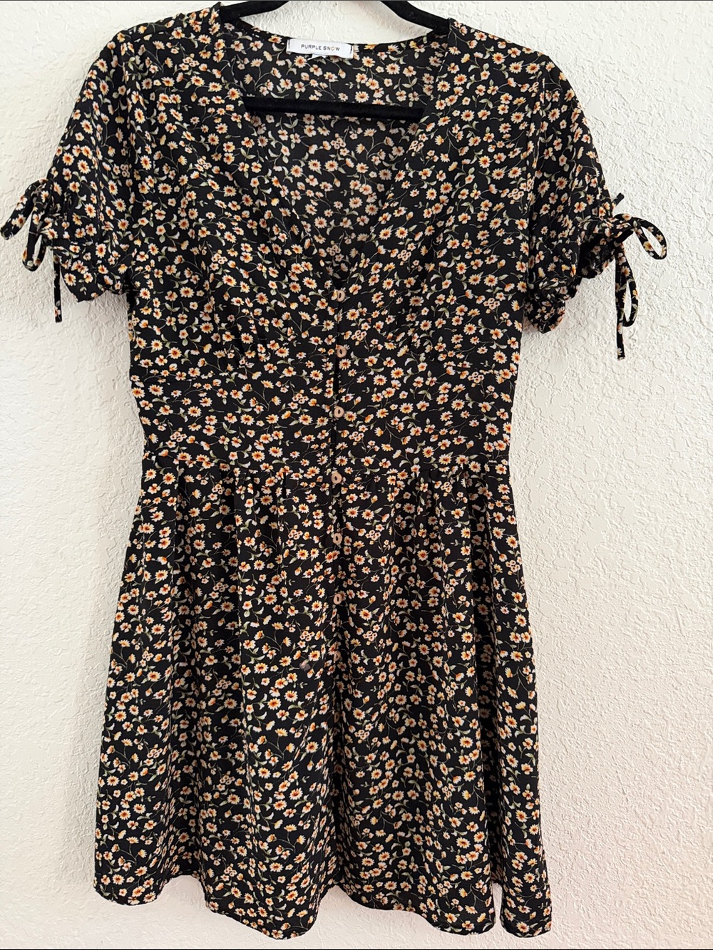 Floral mini dress. Size:M